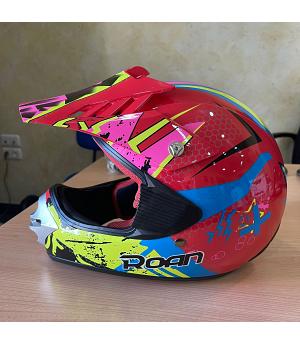 VENTA CASCO ROJO INFANTIL DE MINIMOTO, TALLA 51-52cms (3 A 6 AÑOS) POLO-210_Y52_RO